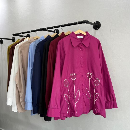 TULIP BLOUSE COTTON PLUS SIZE