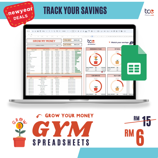 GYM Grow Your Money Savings Spreadsheet
