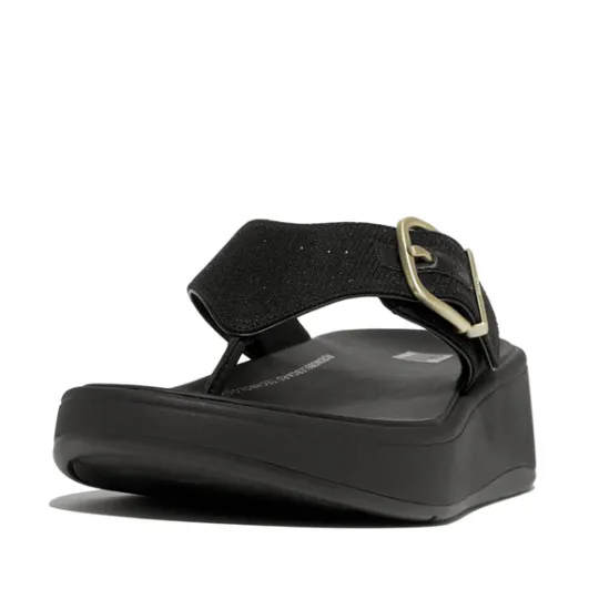 Fitflop F-MODE Buckle Shimmerlux Flatform Toe-Post Sandals - Size UK7 Only