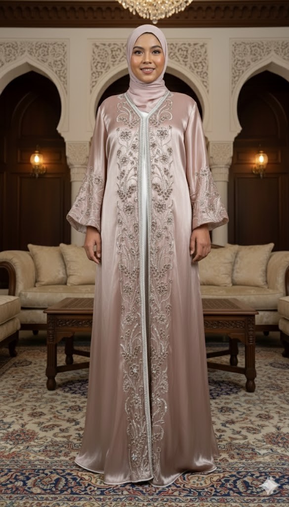 SAFFA LUXE ABAYA - Silky Soft Brown