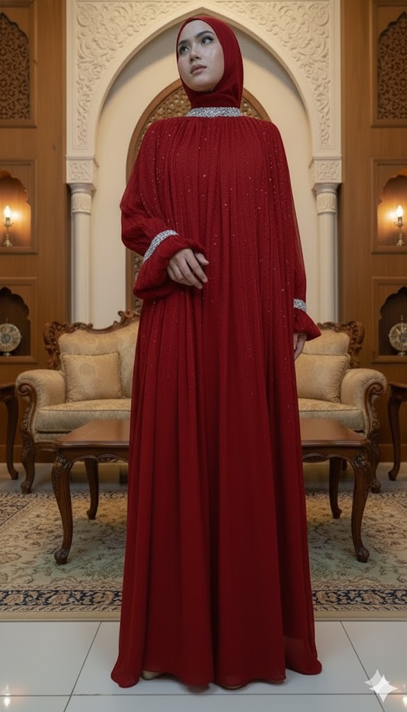 SOFEYYA ABAYA - Sheer Organza