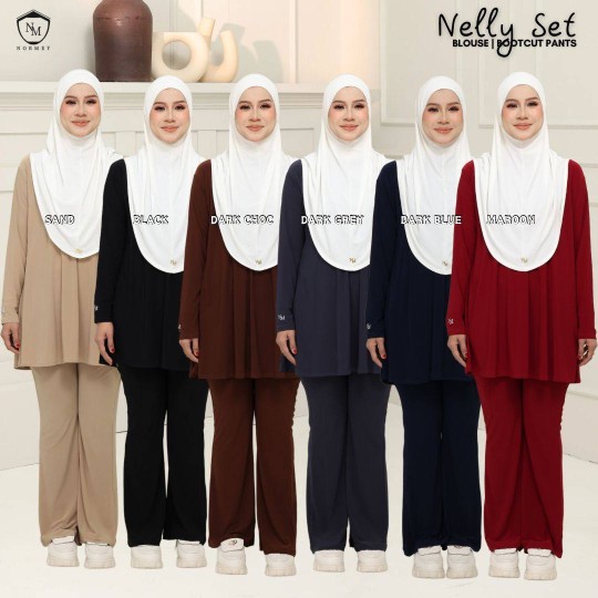 NORMEY Nelly Set (Blouse & Bootcut Pants)