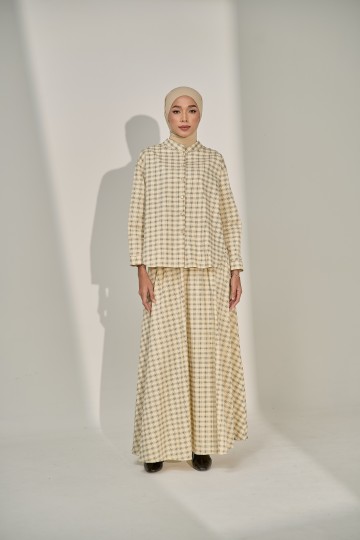 Hayna Set With Skirt In Beige