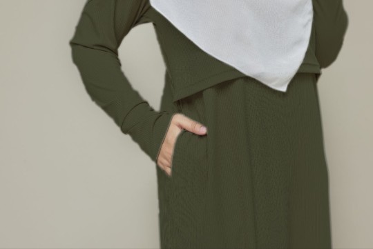 LONG TUNIC KNIT OLIVE