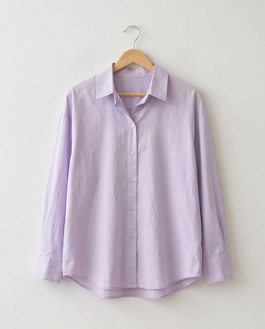 Lavender long sleeved shirt (L)