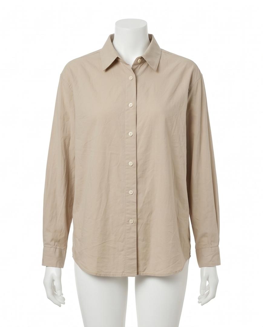 Earthy brown long sleeved shirt (L)