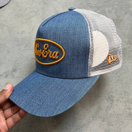 New Era Oval Logo Trucker Cap