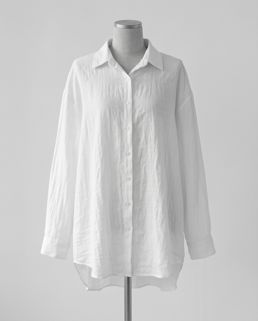 White silhouette long sleeved shirt (L)