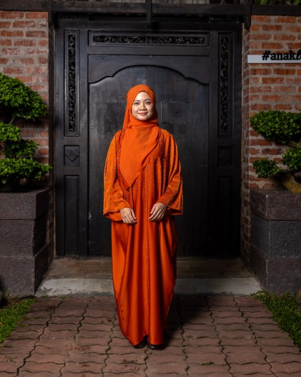 Ameena Abaya - Shock Orange