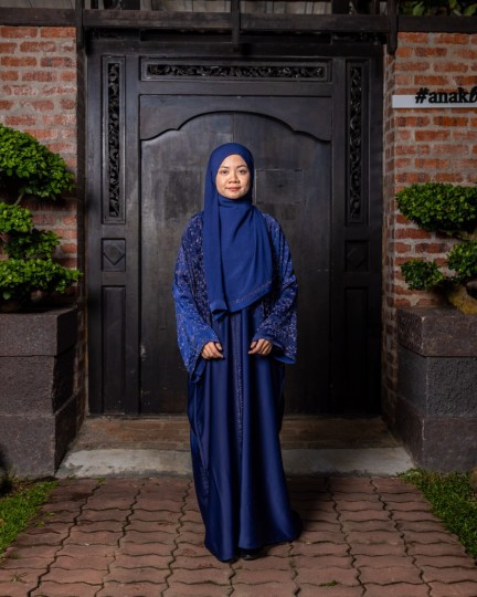 Ameena Abaya - Navy Blue