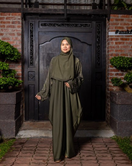 Ameena Abaya - Olive