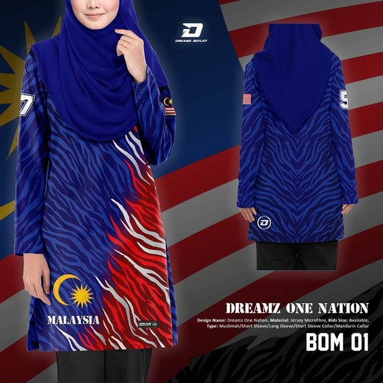 One Nation [Muslimah Cut] Best Quality