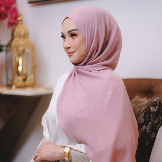 ADARAA GLITTER DUSTY MAUVE