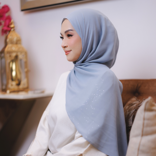 ADARAA GLITTER ASH BLUE