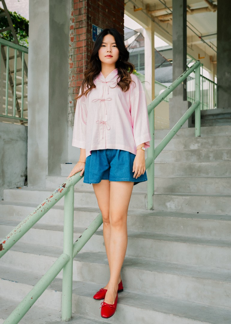 KEEYA Top in Pink-a-boo