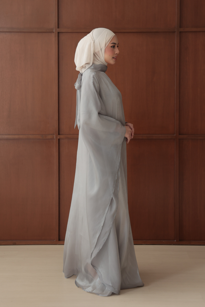 Noor Abaya Caftan Silver - Image 3
