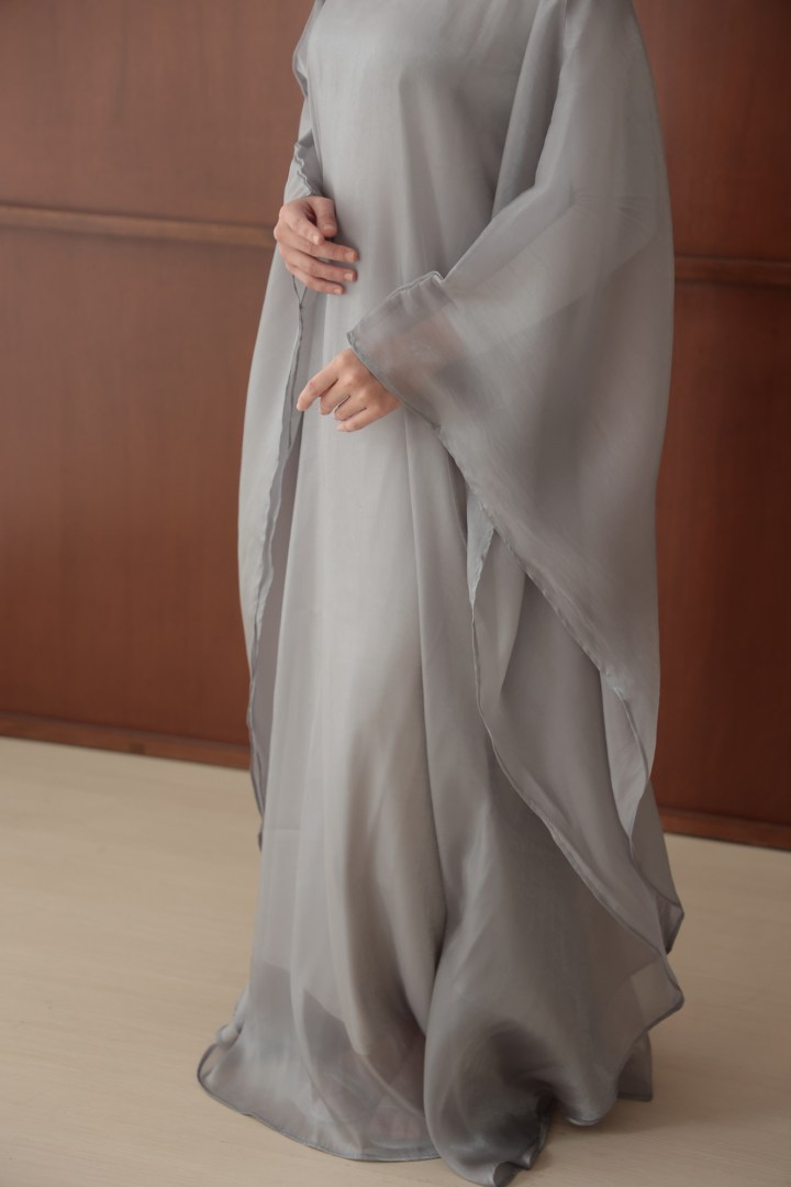 Noor Abaya Caftan Silver - Image 4