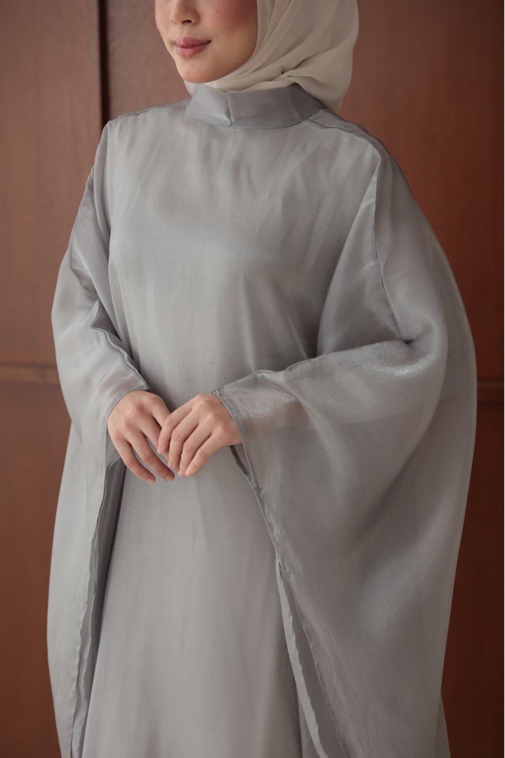 Noor Abaya Caftan Silver - Image 5