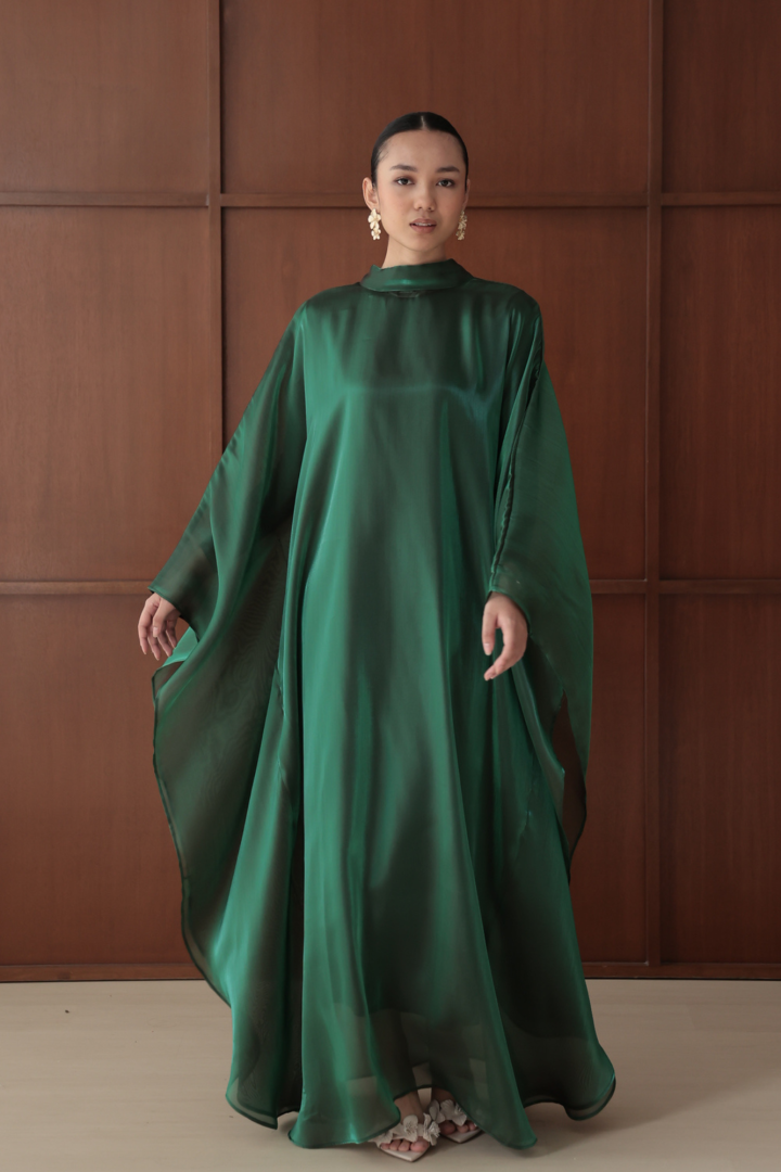 Noor Abaya Caftan Emerald - Image 5