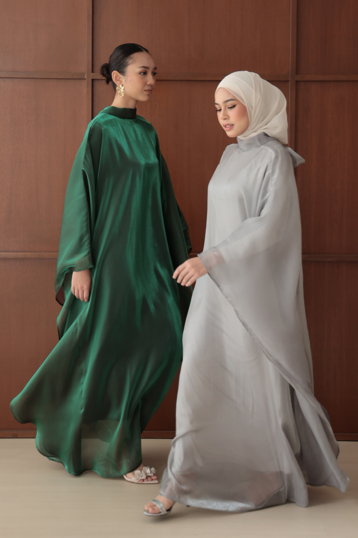 Noor Abaya Caftan Emerald - Image 7