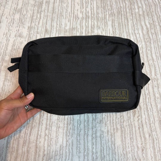 Barbour International Knockhill Wash Bag Black