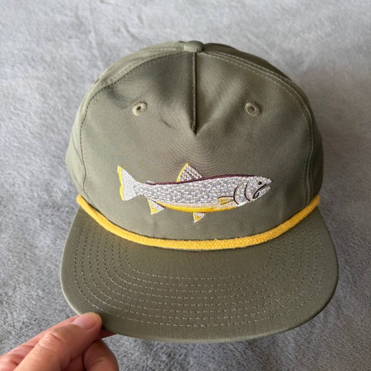 Vintage Trout Embroidered Rope Cap