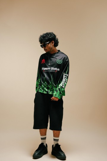 MS 53 Performance Jersey (Black/Green)