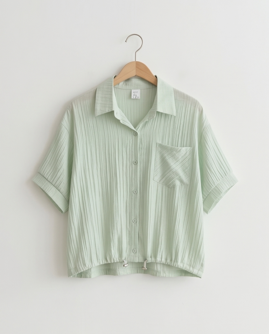 Mint light airy blouse (S)