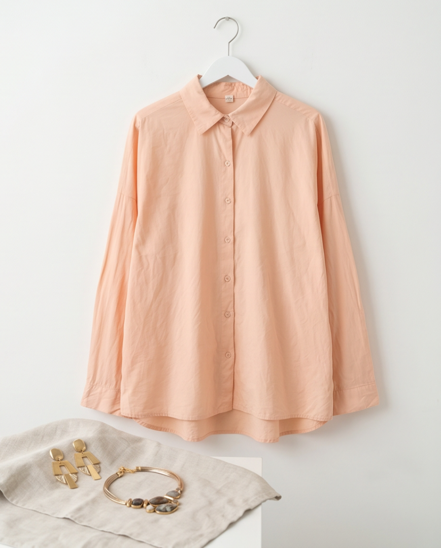Peach long sleeved shirt (XXL)