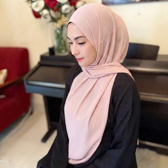 ADARAA GLITTER DUSTY PINK