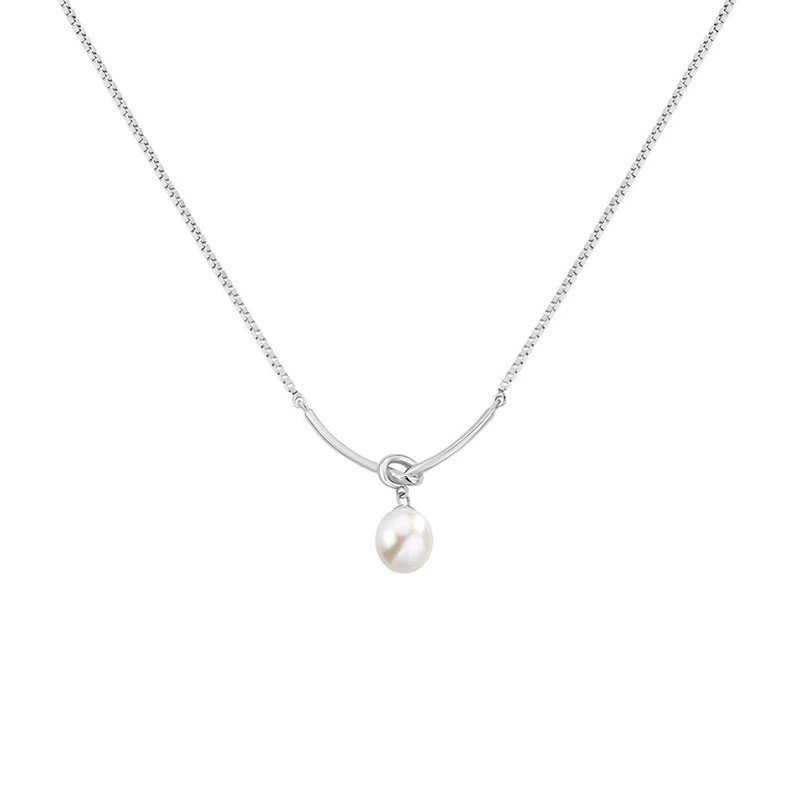 Odele pearl necklace - Silver