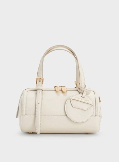 READY STOCK: Enola Canvas Two-Tone Bowling Bag