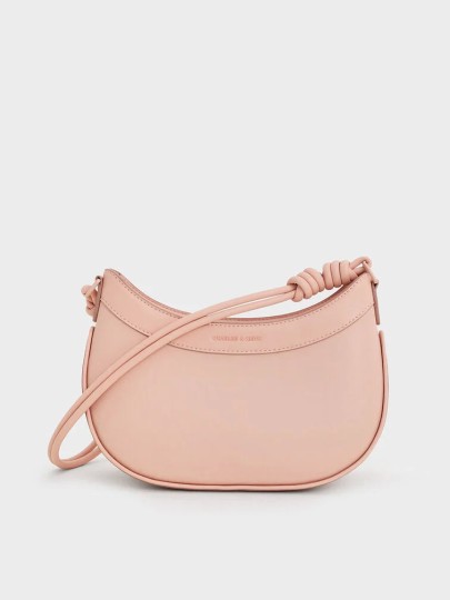 READY STOCK: Sabine Knotted-Strap Curved Shoulder Bag