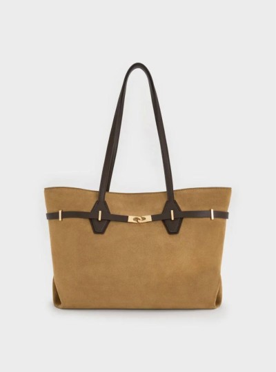 PRE ORDER: Arlet Double-Handle Belted Tote bag