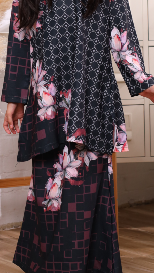 READY STOCK KURUNG KIDS RAYA 2024 BLACK