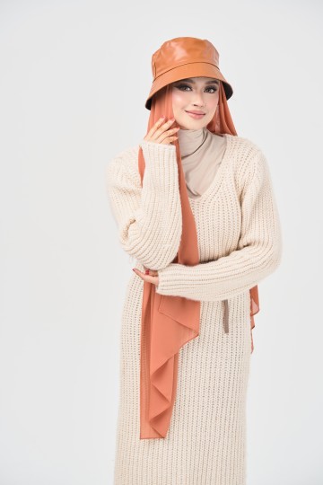 Valentina Hijab Hat - Cinnamon Brown