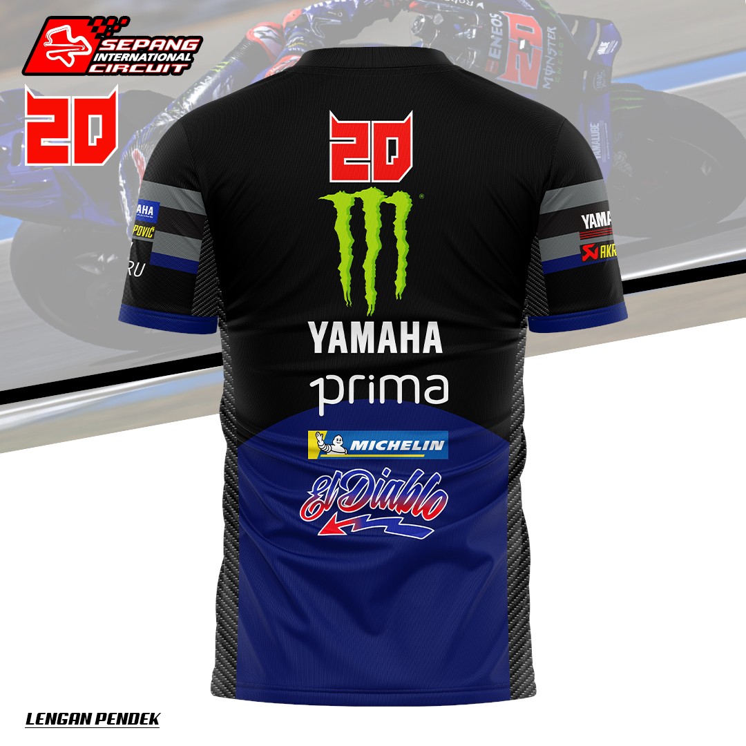 TSHIRT 20 EL DIABLO LENGAN PENDEK MOTOGP 2025