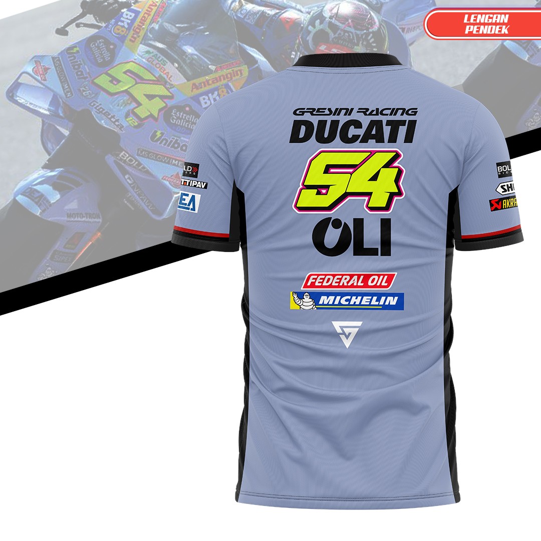 TSHIRT GRESINI 54 LENGAN PENDEK MOTOGP 2025