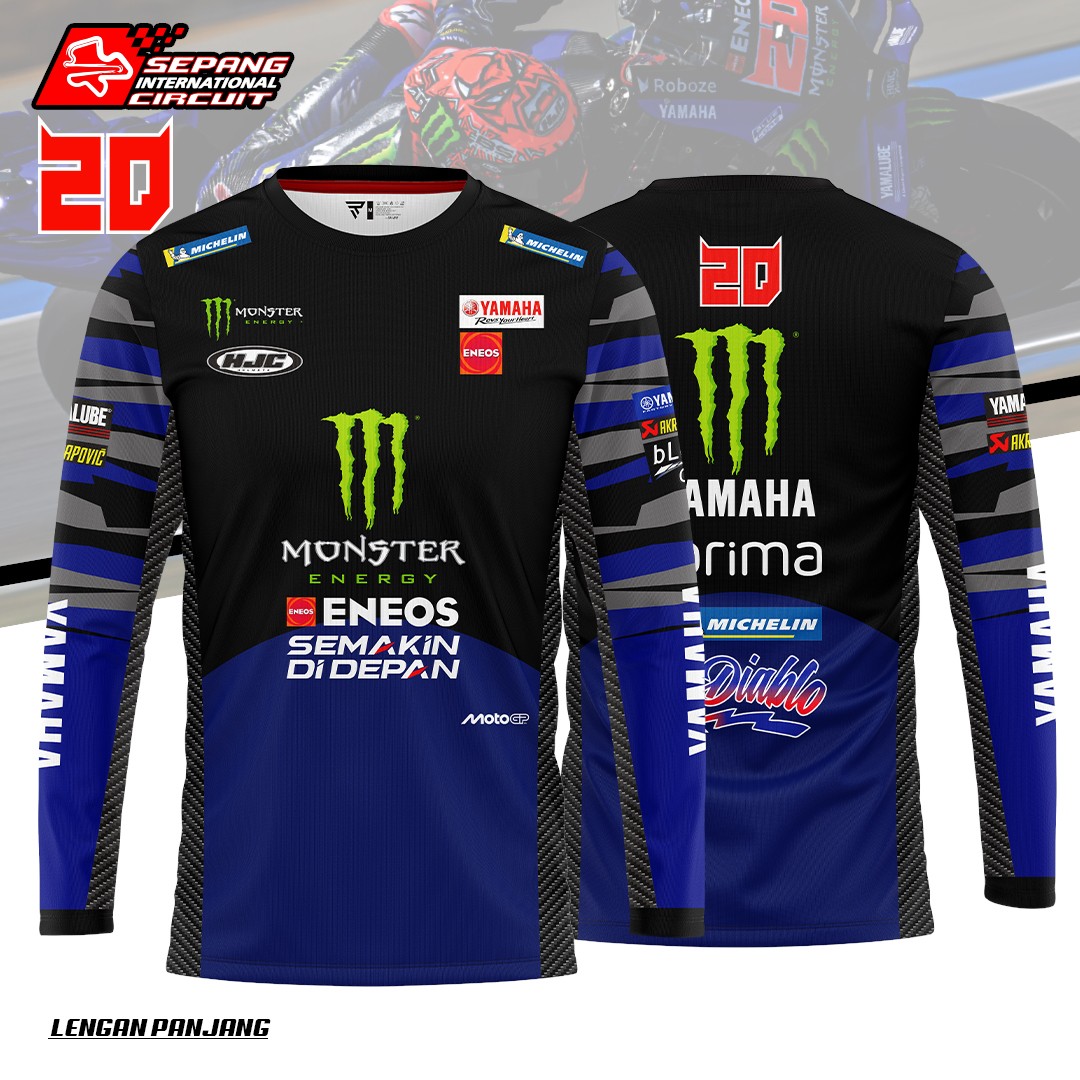 TSHIRT 20 EL DIABLO TEAM YAMAHA LENGAN PANJANG MOTOGP 2025