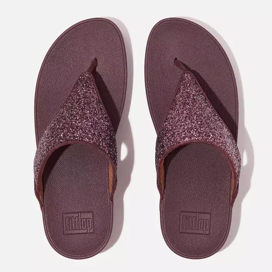 FITFLOP LULU Glitter Toe-Post Sandals