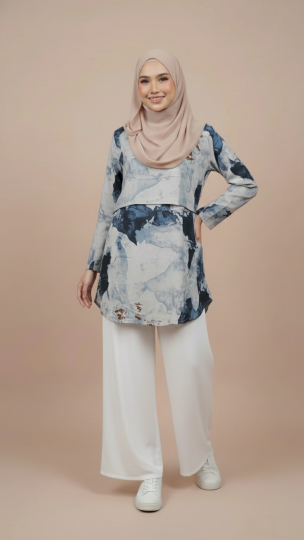 BLOUSE MIYUKI COTTON VISCOSE