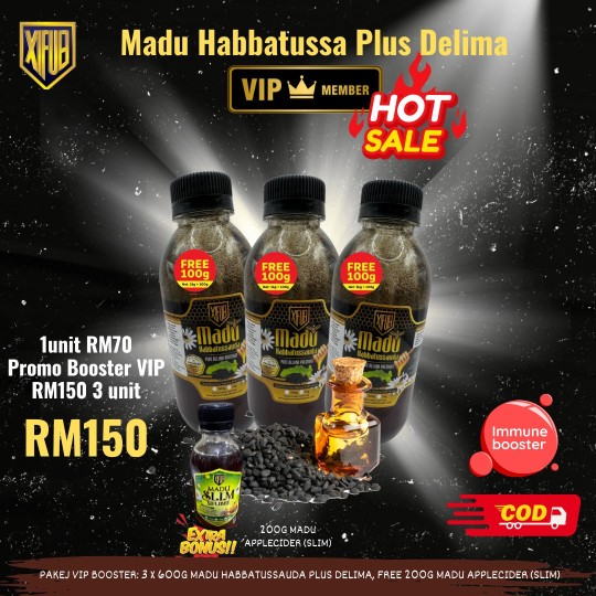 [OFER BOOSTER HABBATUSSAUDA] Madu Habbatussauda Plus Delima Premium