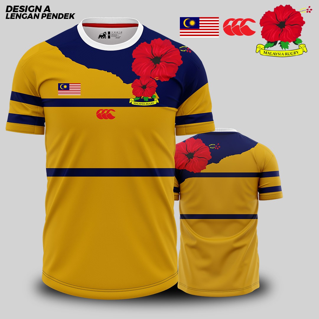 JERSEY RUGBY BUNGA RAYA ROUNDNECK