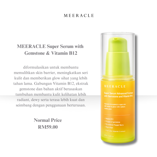 MEERACLE Super Serum with  Gemstone & Vitamin B12