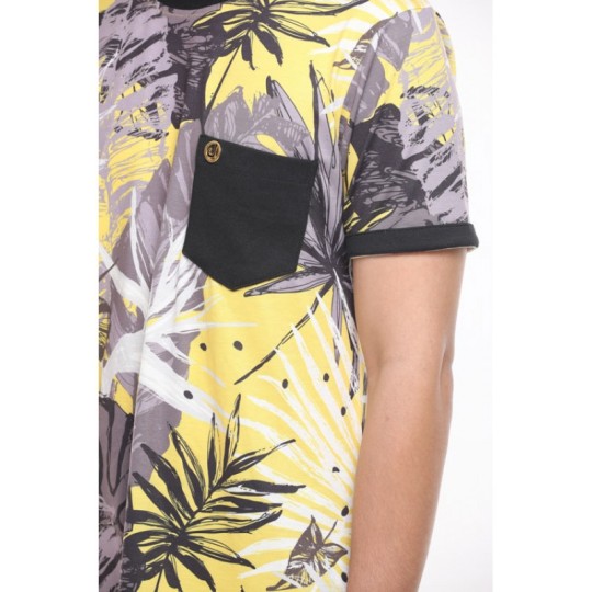 MENS PRINTED HAVANA MUSTARD