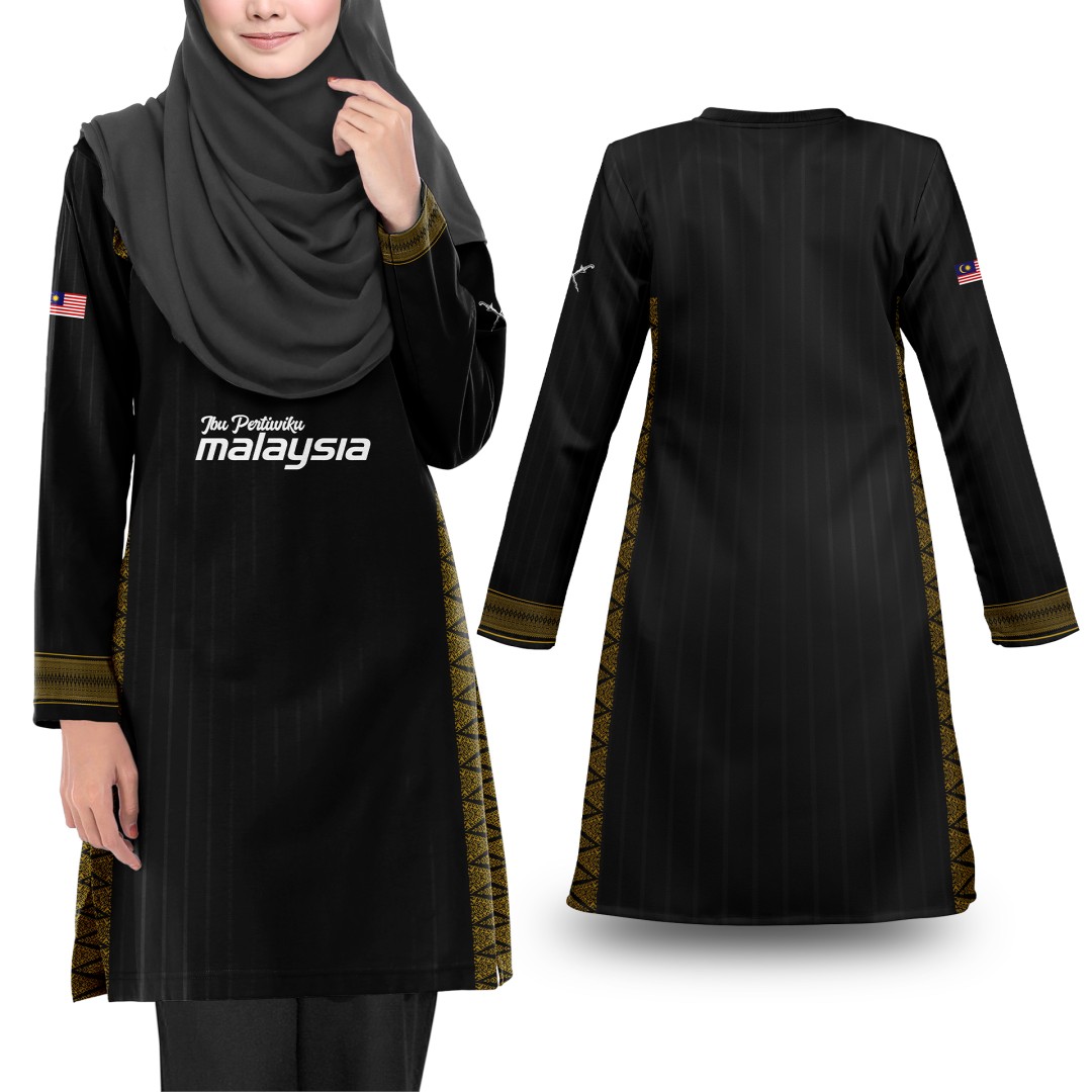 TSHIRT MUSLIMAH EDISI SONGKET HITAM