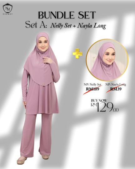 Promo Bundle Set A : Nelly Set + Nayla Basic Active