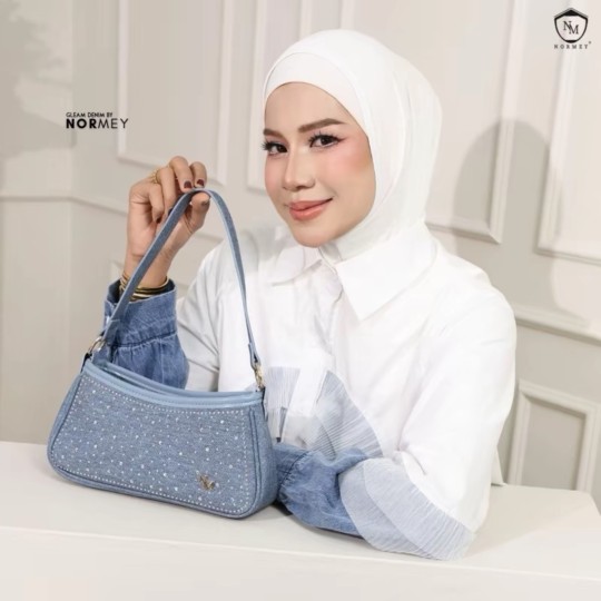 NORMEY Gleam Denim Handbag