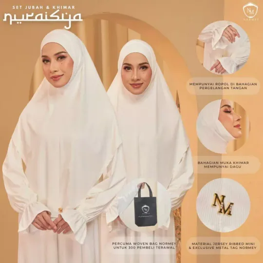 NORMEY Nuraisya Set (Khimar & Abaya)