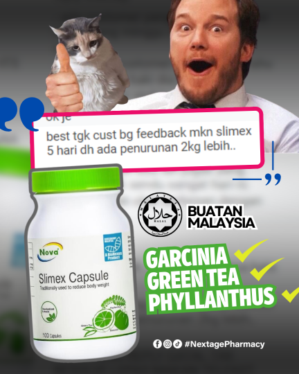Slimex Supplement HALAL untuk Kurus & Weight Loss buang lemak - Nextage